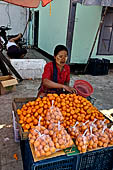 Yangon Myanmar. street sellers on Strand Rd. 